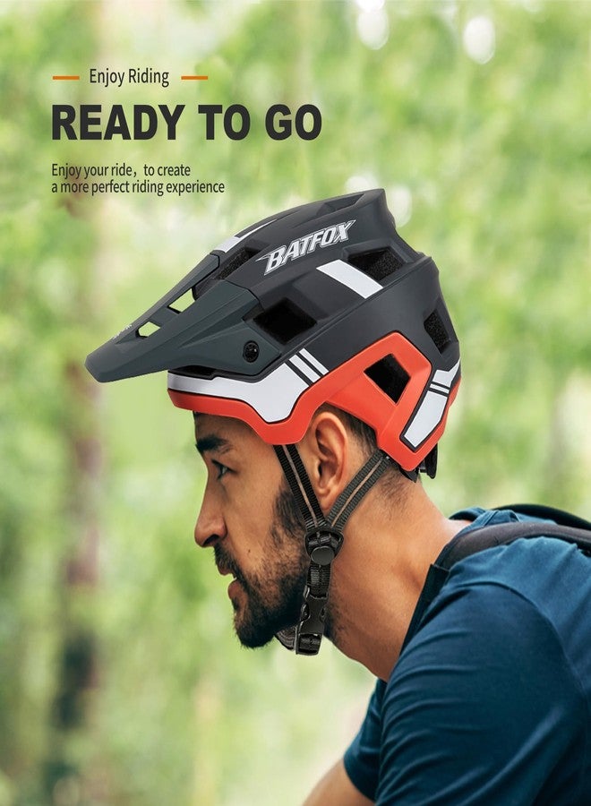 بات فوكس خوذة دراجة باتفوكس، خوذة دراجة جبلية للرجال والنساء والبالغين والشباب (رمادي، مقاس متوسط (54-57 سم)) - Image 5